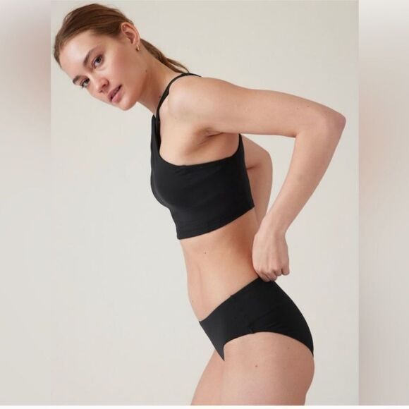 Athleta Crossed Bikini Top, Size Medium, Black, NWT - Picture 3 of 9